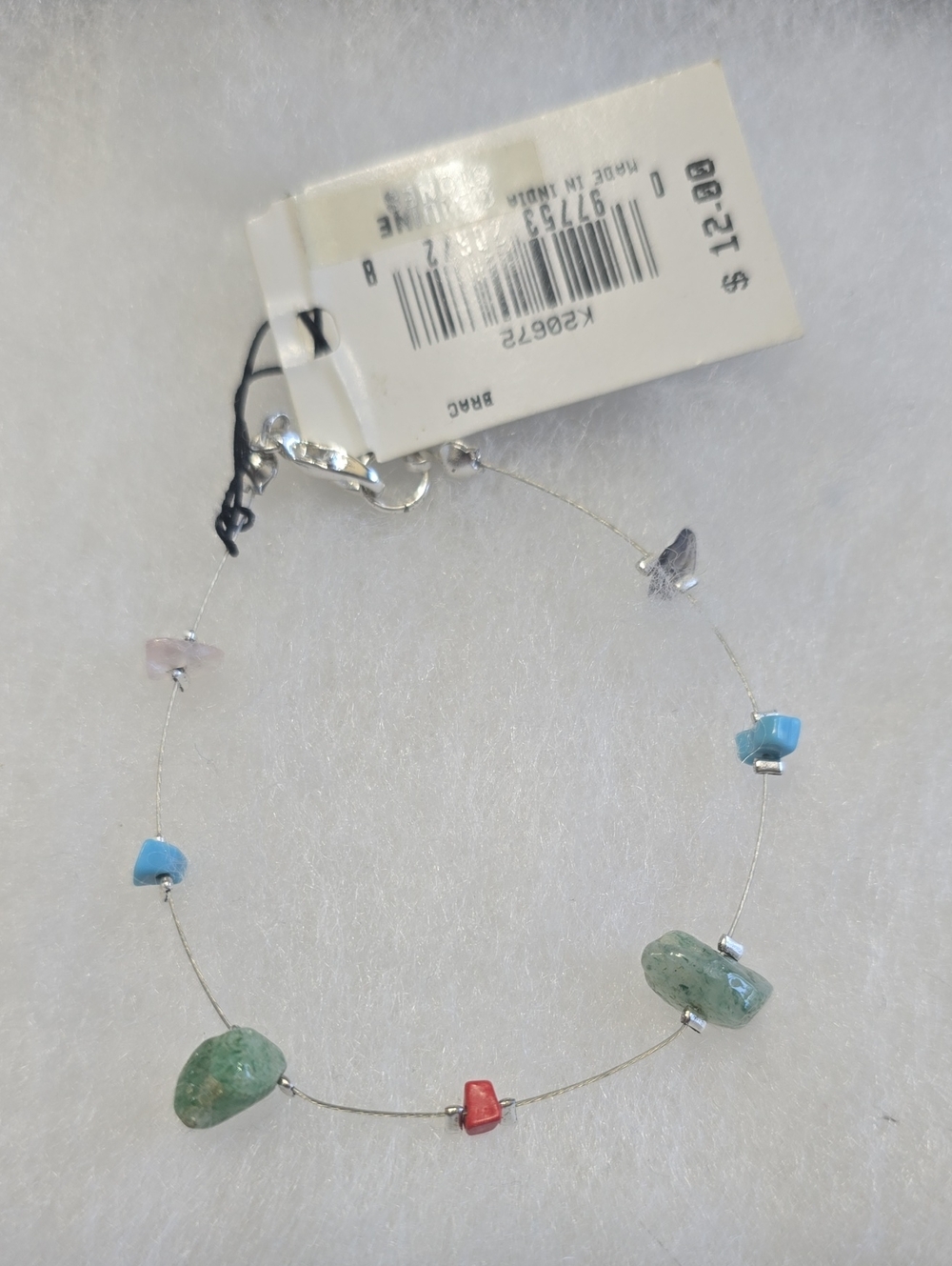 Delicate Multicolor Bead Wire Bracelet - Women Jewelry